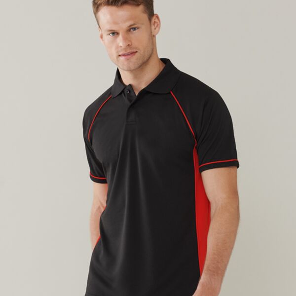 Finden and Hales Performance Panel Polo Shirt Thumbnail